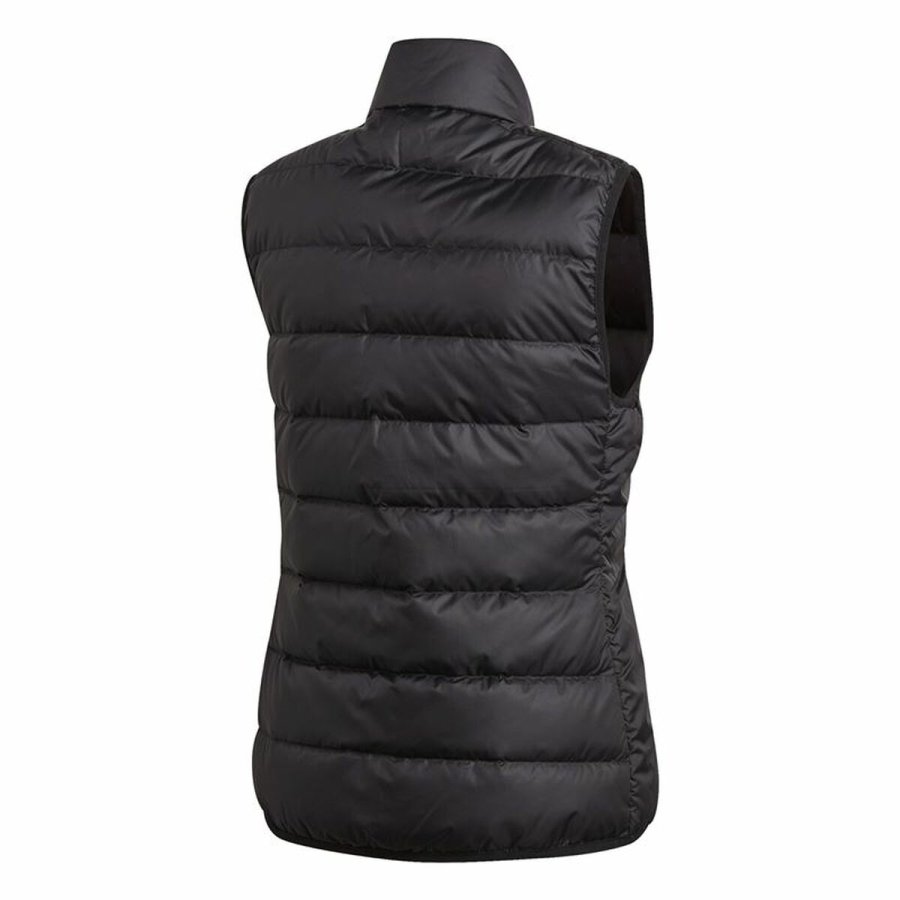 Sportsjakke til damer Adidas Ess Down Hvid Sort Vest #2