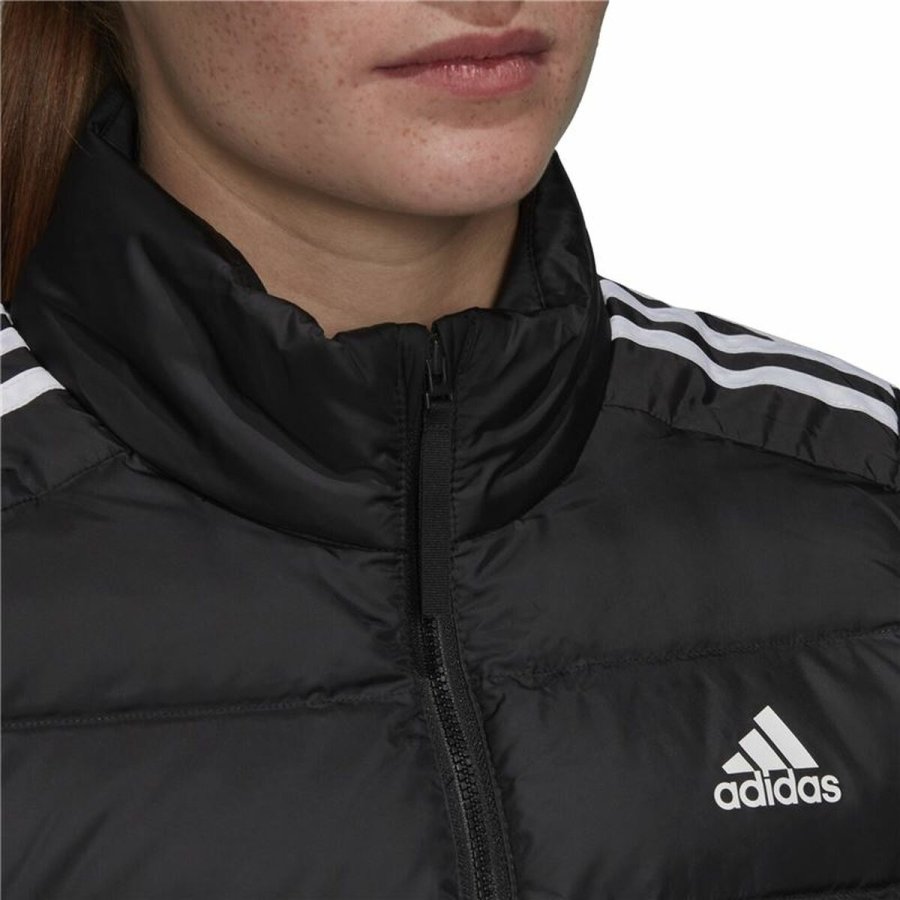 Sportsjakke til damer Adidas Ess Down Hvid Sort Vest #7