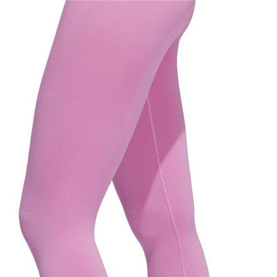 Sport leggins til kvinder Adidas Aeroknit Pink #2