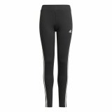 Sport leggins til b�rn Adidas Design 2 Move 3 Stripes Sort #1