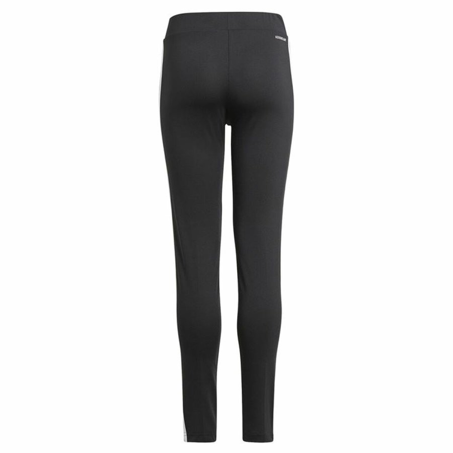 Sport leggins til b�rn Adidas Design 2 Move 3 Stripes Sort #2