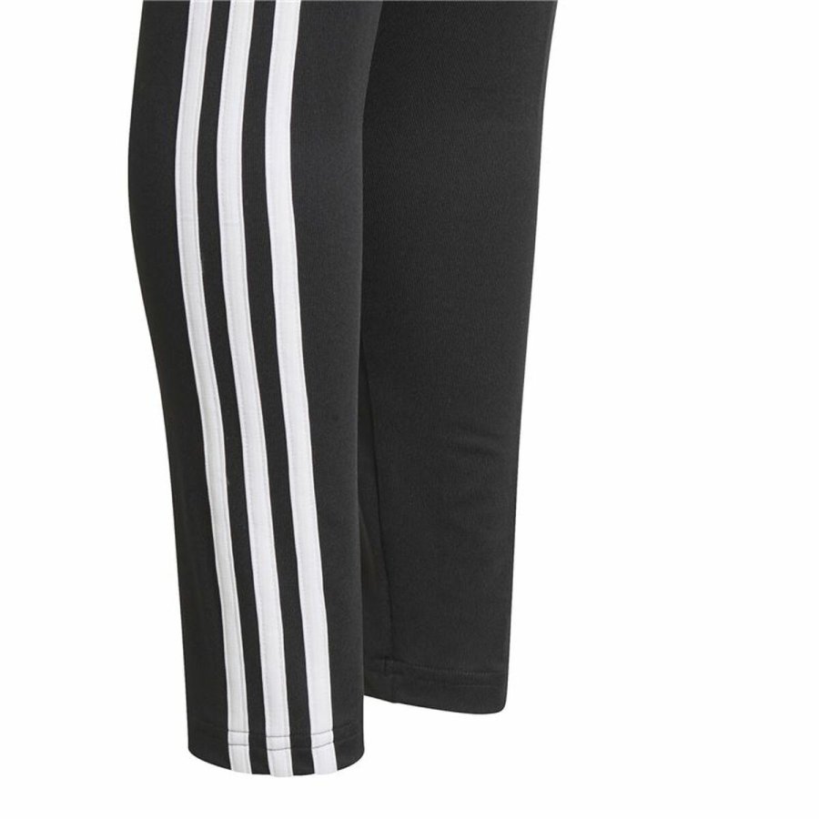 Sport leggins til b�rn Adidas Design 2 Move 3 Stripes Sort #4