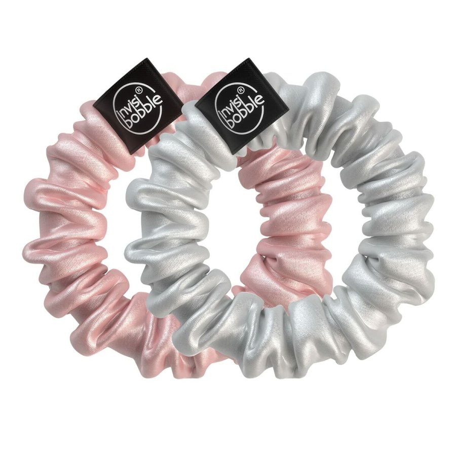 Hrelastikker Invisibobble Invisibobble Sprunchie Slim bella chrome Spiral 2 enheder #4