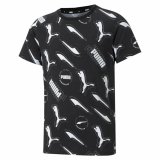 Brne Kortrmet T-shirt Puma AOP Sort #2
