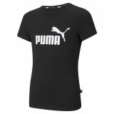 Brne Kortrmet T-shirt Puma Ess Logo G Sort #1
