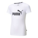 Brne Kortrmet T-shirt Puma ESS Logo Tee Hvid #1