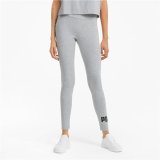 Sport leggins til kvinder Puma Essentials Logo Lysegr #3