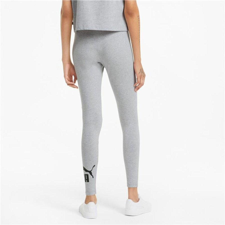 Sport leggins til kvinder Puma Essentials Logo Lysegr #4
