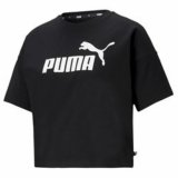 Kort�rmet T-shirt til Kvinder Puma CROPPED LOGO TEE 586866 01  Sort #2