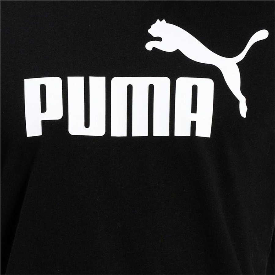 Kortrmet T-shirt til Mnd Puma 586666 01 Sort (L) (1 enheder) #6