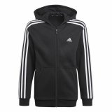 Sweatshirt med htte til piger Adidas Essentials Sort #1