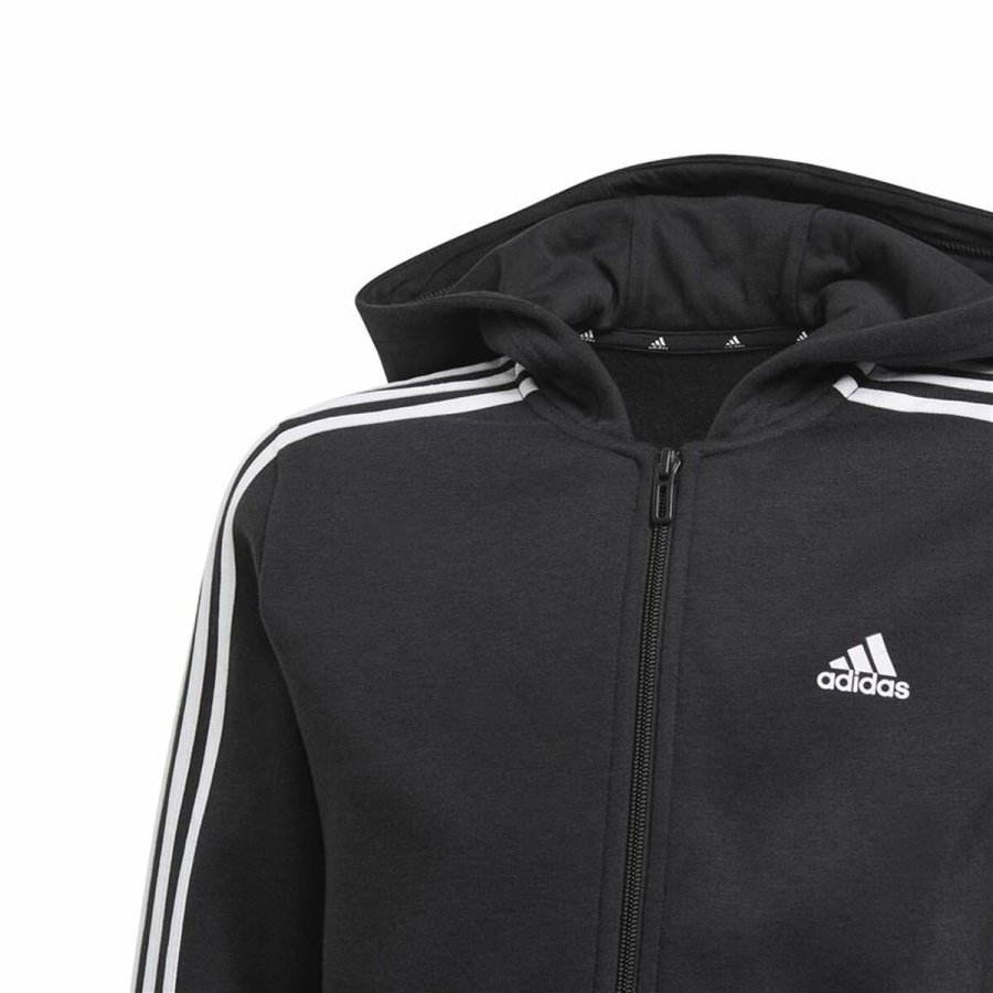 Sweatshirt med htte til piger Adidas Essentials Sort #4