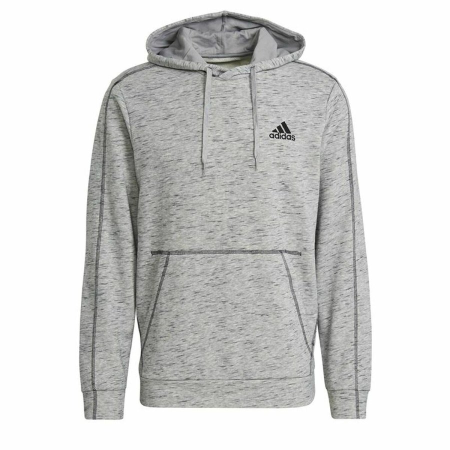Httetrje til Mnd Adidas Essentials Mlange Embroidered Lysegr #4
