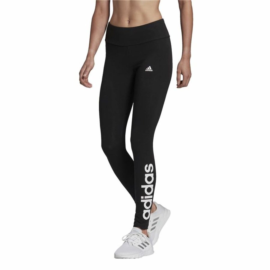 Sport leggins til kvinder Adidas Sort #6