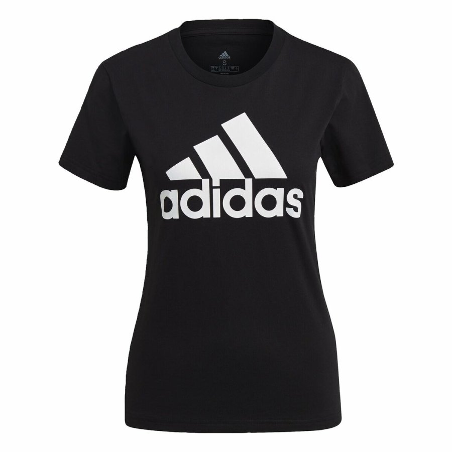 Kortrmet T-shirt til Kvinder Adidas S #1