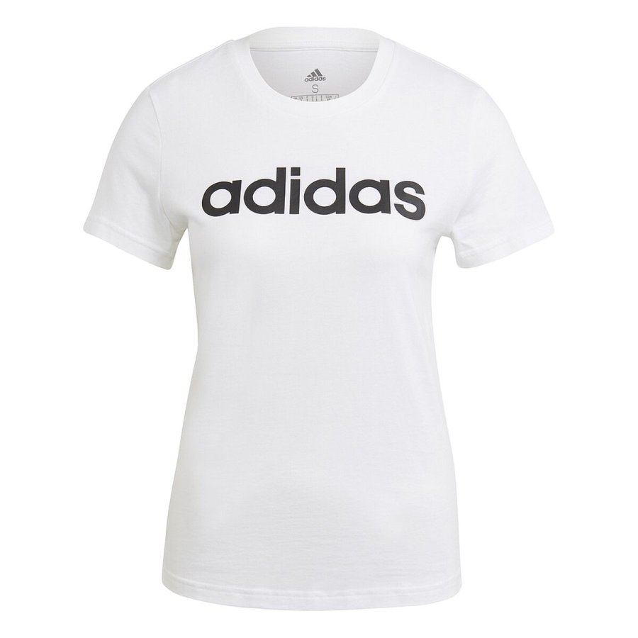 Kortrmet T-shirt til Kvinder Adidas Hvid #2