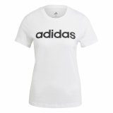 Kortrmet T-shirt til Kvinder Adidas Hvid #3