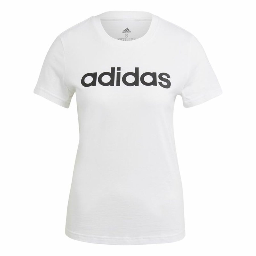 Kortrmet T-shirt til Kvinder Adidas Hvid #3