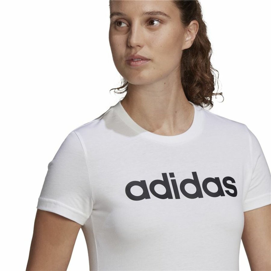 Kortrmet T-shirt til Kvinder Adidas Hvid #7