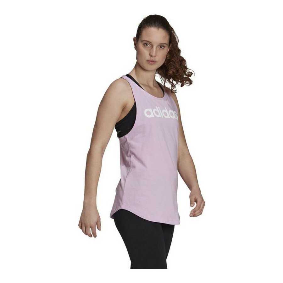 Tank top kvinder Adidas Essentials Logo Lavendel #4