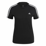 Kortrmet T-shirt til Kvinder Adidas 3S T Sort #1