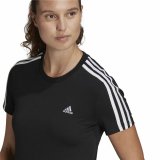 Kortrmet T-shirt til Kvinder Adidas 3S T Sort #5
