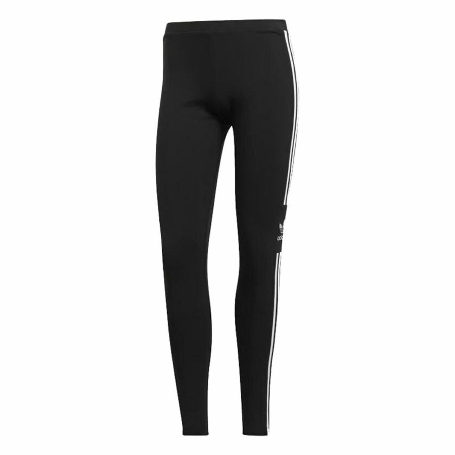 Sport leggins til kvinder Adidas Adicolor 3 Stripes Trefoil Sort #1