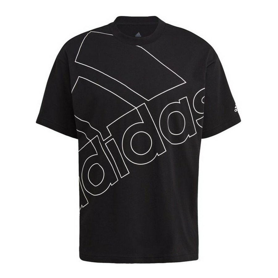 Kortrmet T-shirt til Mnd Adidas Giant Logo Sort #1
