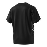 Kortrmet T-shirt til Mnd Adidas Giant Logo Sort #4