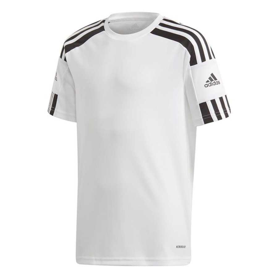 Kort�rmet fodboldtr�je til b�rn Adidas Squad 21 Hvid #1