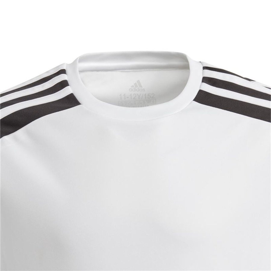 Kort�rmet fodboldtr�je til b�rn Adidas Squad 21 Hvid #3