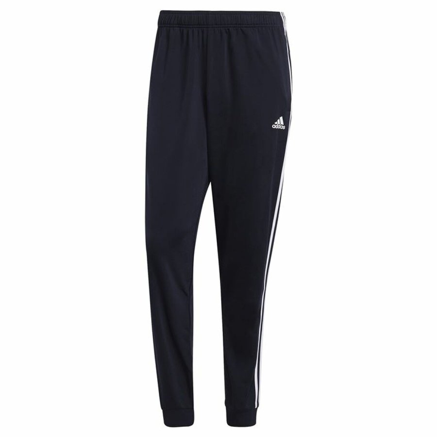 Trningsdragt til voksne underdele Adidas 3S Jog Tp Tri Mrkebl #1