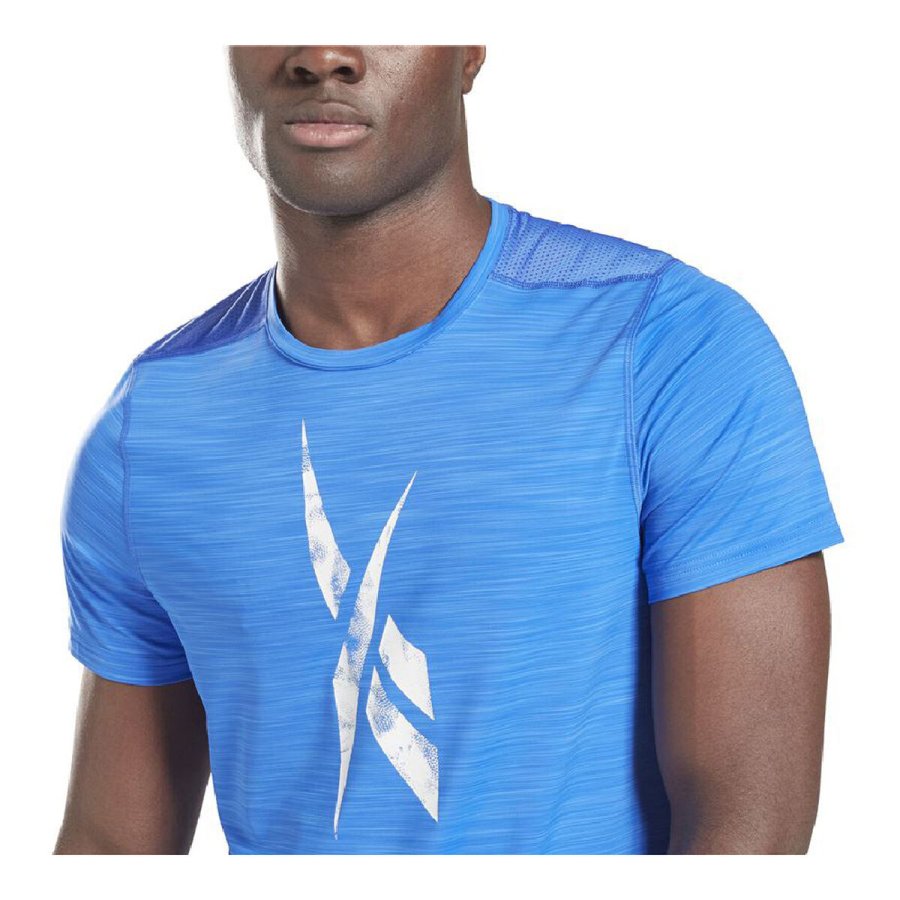 Kortrmet T-shirt til Mnd Reebok Workout Ready Activchill Bl #3