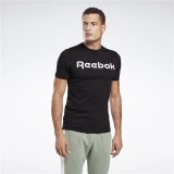 Kort�rmet T-shirt til M�nd Reebok Graphic Series Linear Logo Sort #3