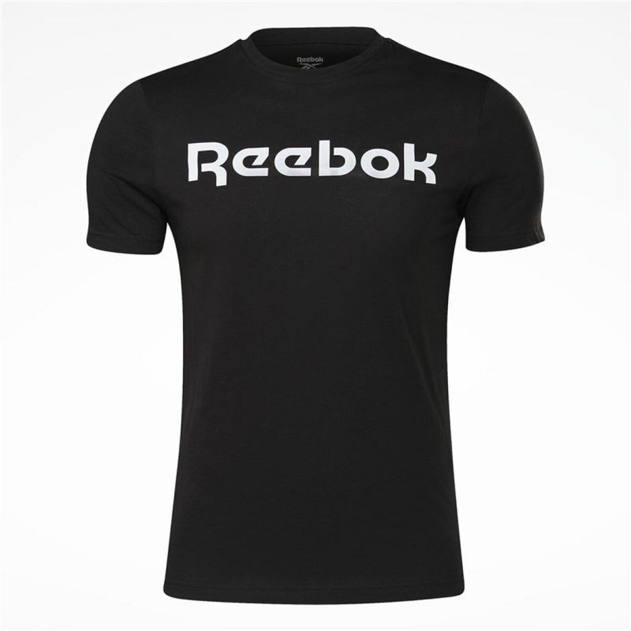 Kortrmet T-shirt til Mnd Reebok Graphic Series Linear Logo Sort #2