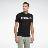 Kortrmet T-shirt til Mnd Reebok Graphic Series Linear Logo Sort #3