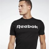 Kortrmet T-shirt til Mnd Reebok Graphic Series Linear Logo Sort #5
