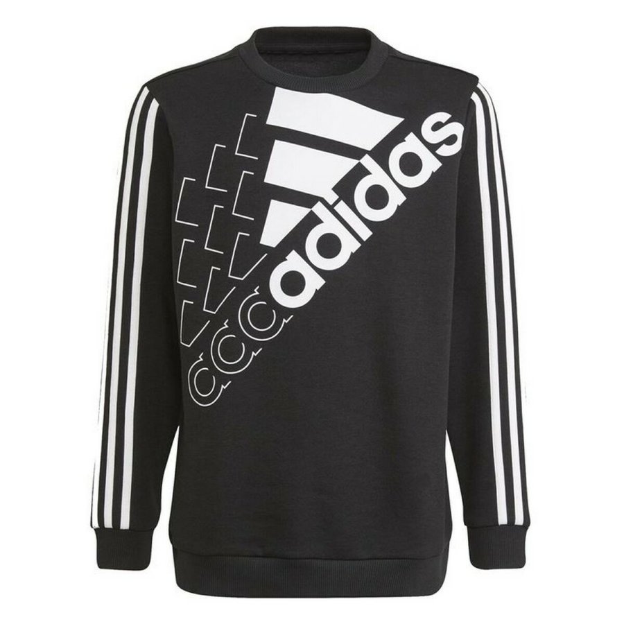 Sweatshirt til B�rn Adidas Essentials Logo K Sort #1