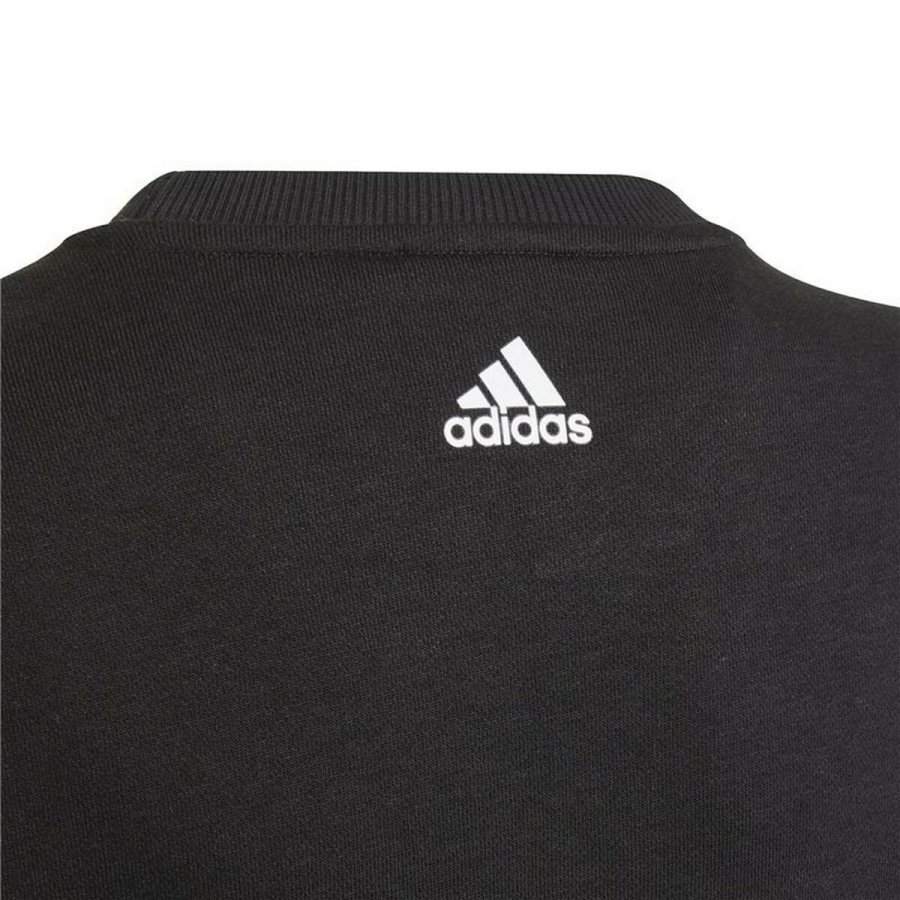 Sweatshirt til B�rn Adidas Essentials Logo K Sort #4