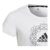 B�rne Kort�rmet T-shirt Adidas Graphic Hvid #3