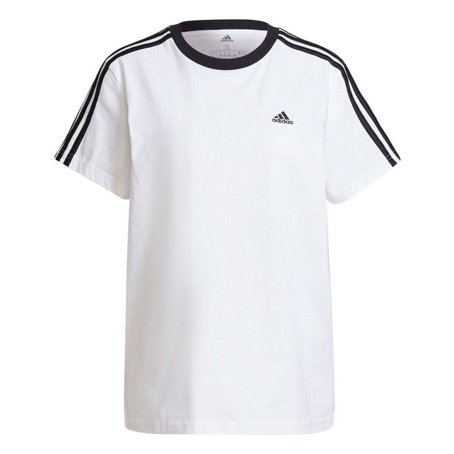 Kortrmet T-shirt til Mnd Adidas Hvid #1