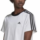 Kortrmet T-shirt til Mnd Adidas Hvid #6