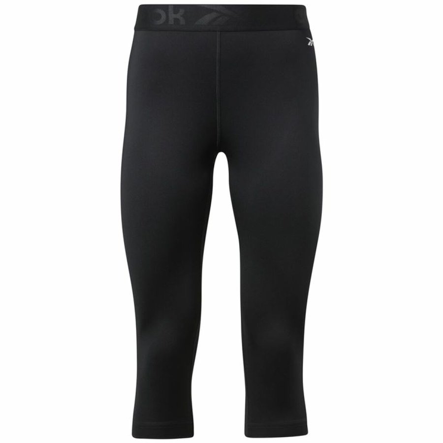 Sport leggins til kvinder Reebok Capri Night Sort #1