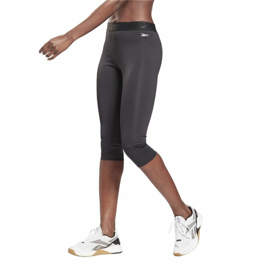 Sport leggins til kvinder Reebok Capri Night Sort #6