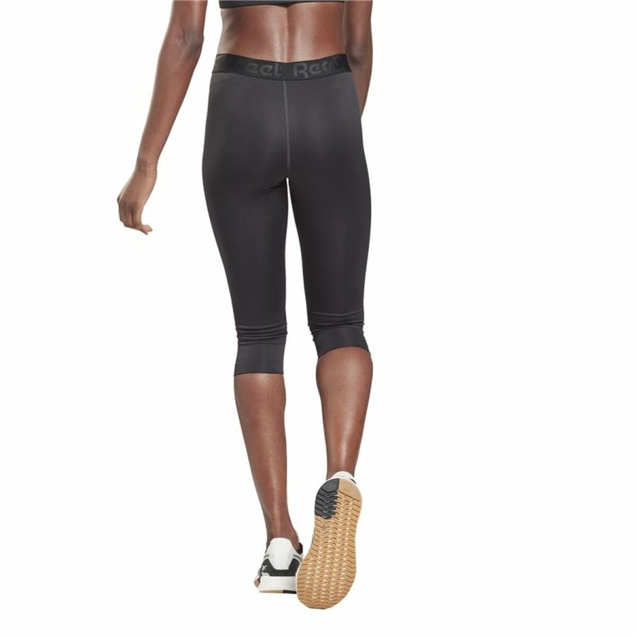 Sport leggins til kvinder Reebok Capri Night Sort #5