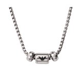 Halskde til mnd Emporio Armani EGS2777040 Slvfarvet #2