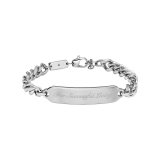 Armbnd til mnd Diesel DX1405040 Slvfarvet #1