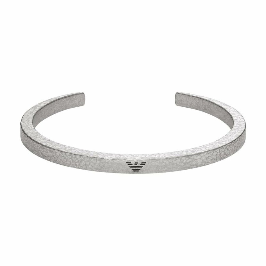 Armbnd til mnd Emporio Armani TREND Rustfrit stl Slvfarvet #1