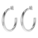 reringe til kvinder Michael Kors SMALL HOOP Rustfrit stl Slvfarvet #1