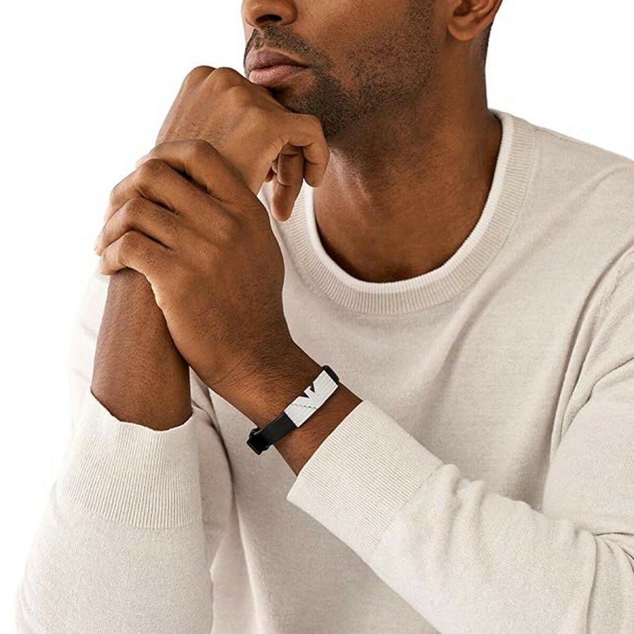 Armbnd til mnd Emporio Armani EGS3075040 Sort #3